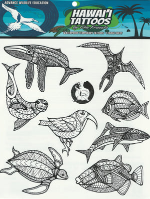 Advance Wildlife Education Temporary Tattoos