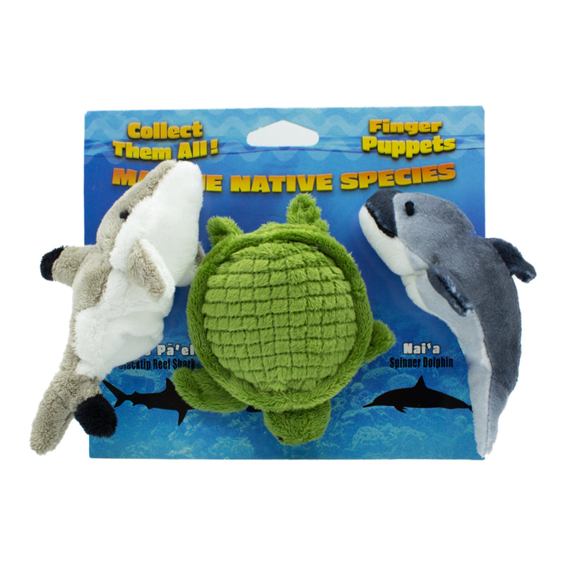 Plush Marine Native Species Finger Puppets Hawaii Pacific Parks