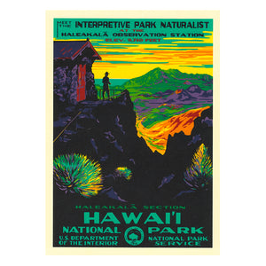 Postcard: WPA Style Haleakalā National Park