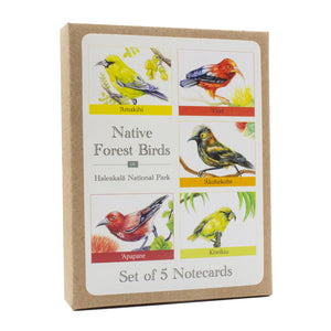 Notecard Set: Native Forest Birds of Haleakalā National Park
