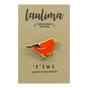 Lapel Pin: ʻIʻiwi