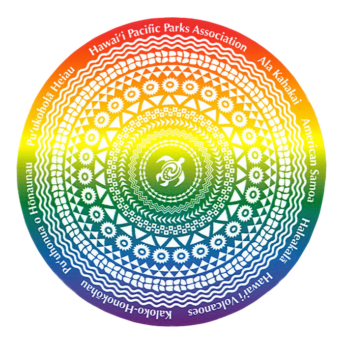 Sticker: National Parks Pride Mandala Logo