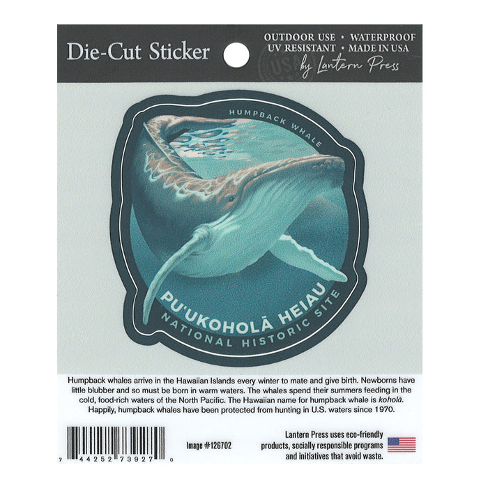 Sticker: Puʻukoholā Heiau National Historic Site Humpback Whale