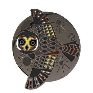 Lapel Pin: Pueo & Mahina