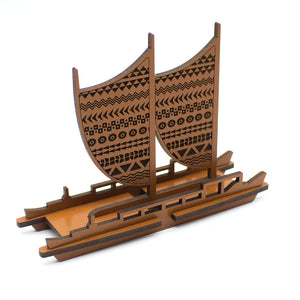 3D Wooden Kit Set: Waʻa, Voyaging Canoe