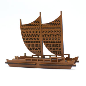 3D Wooden Kit Set: Waʻa, Voyaging Canoe