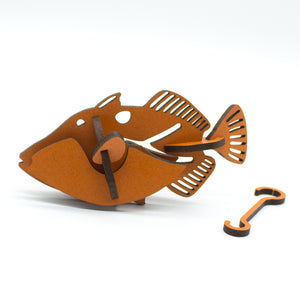 3D Wooden Kit Set: Humuhumunukunukuapuaʻa, Reef Triggerfish