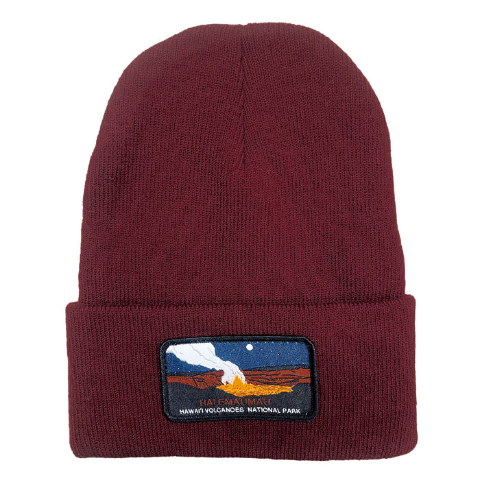 Beanie: Hawai'i Volcanoes National Park: Halemaʻumaʻu