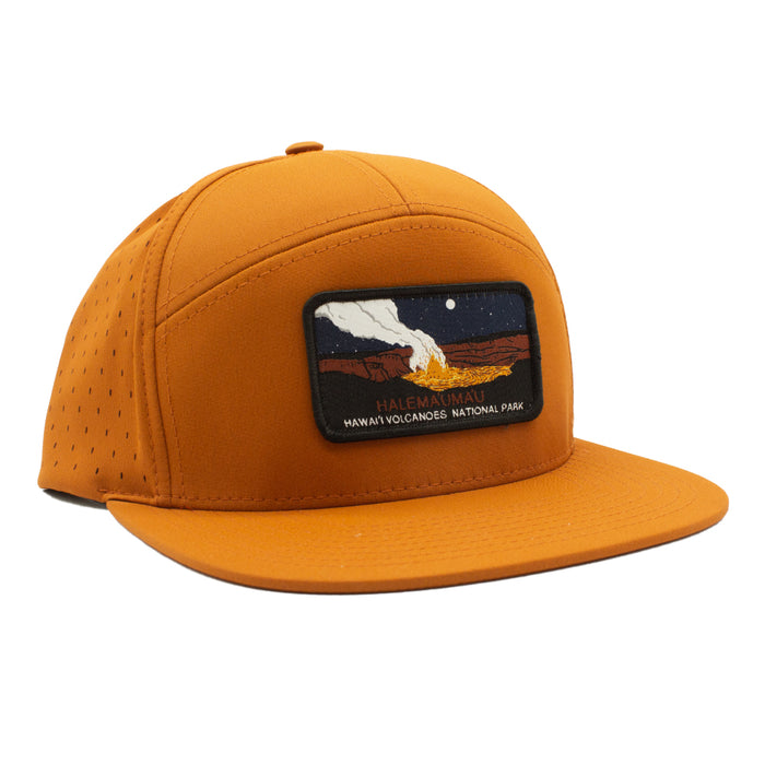 7 Panel Hat: Hawai'i Volcanoes National Park: Halemaʻumaʻu