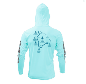 Ala Kahakai National Historic Trail Hooded Long Sleeve Sun Shirt