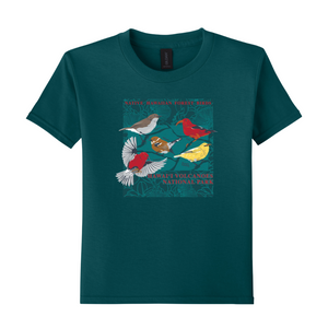 Youth T-Shirt: Native Hawaiian Forest Birds