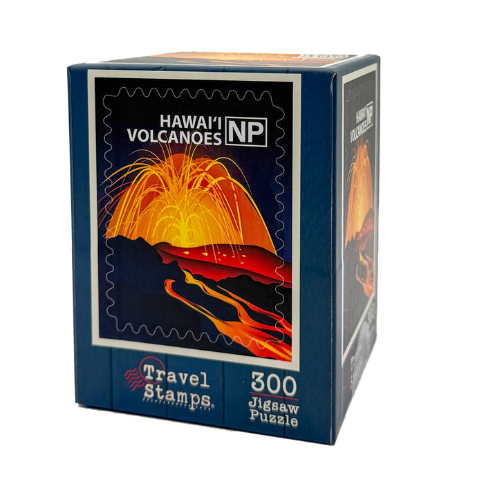 Mini Jigsaw Puzzle: Hawaiʻi Volcanoes National Park Travel Stamp