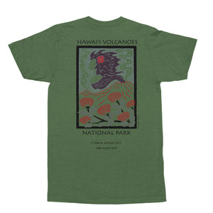 Hawaiʻi Volcanoes National Park Green Pele T-Shirt