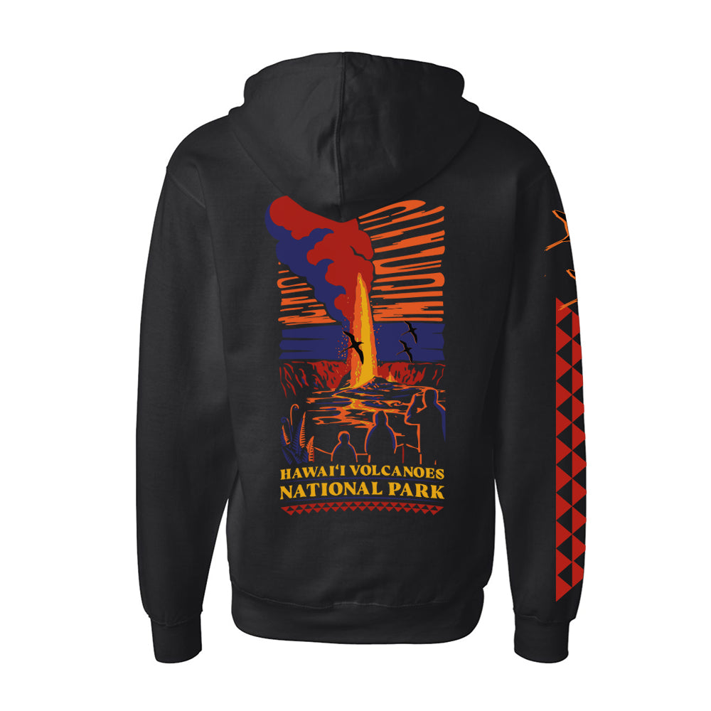 Hawaiʻi Volcanoes National Park Vintage Style Zip Hoodie – Hawaii