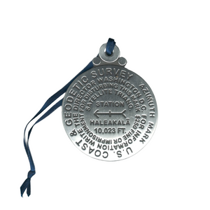 Benchmark Medallion Ornament - Haleakalā Volcano