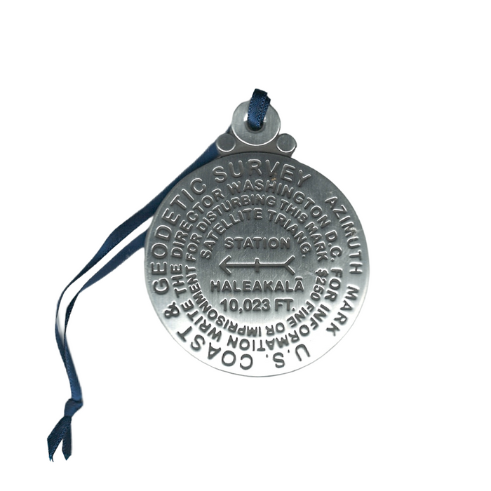 Benchmark Medallion Ornament - Haleakalā Volcano