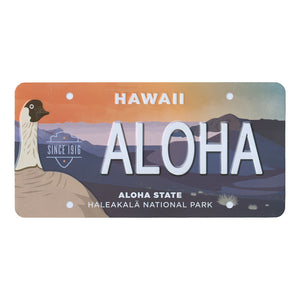 Metal Postcard: Haleakalā National Park License Plate