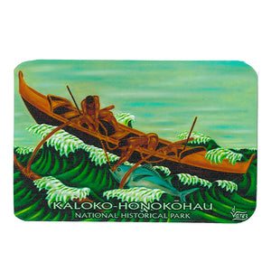 Sticker: Fishing Canoe
