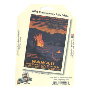 Sticker: WPA Hawaiʻi Volcanoes National Park