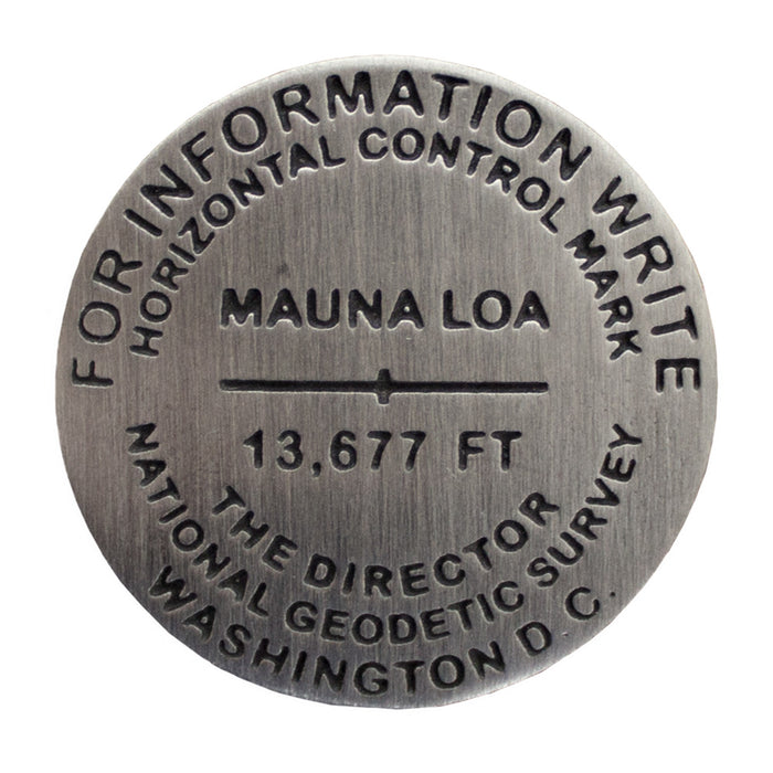 Lapel Pin: Mauna Loa Benchmark Medallion