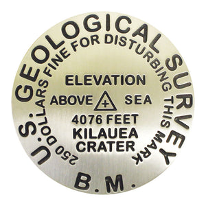 Benchmark Replica Medallion - Kīlauea Volcano